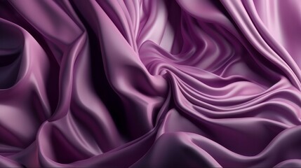 Fototapeta premium Purple Silk Fabric Background. Generative AI
