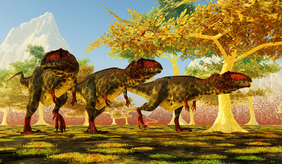 Giganotosaurus Dinosaur Brothers - Giganotosaurus was a carnivorous theropod dinosaur that lived in Argentina during the Cretaceous Period.