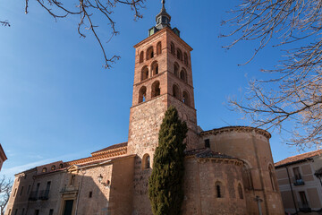 Obraz premium The Church of San Andres is a Catholic temple in Segovia, Spain