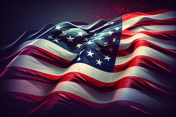 Patriotic USA background. Happy Labor Day. Generative Ai