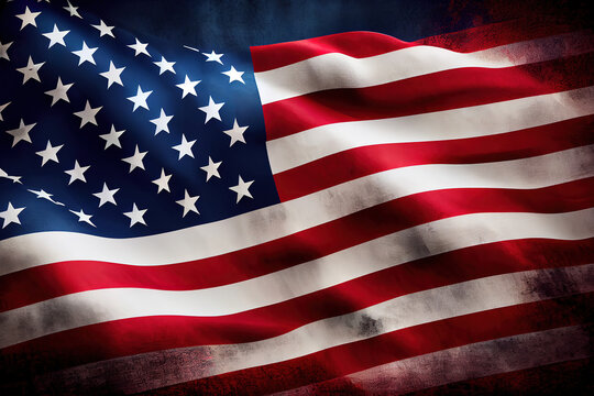 Patriotic USA background. Happy Labor Day. Generative Ai
