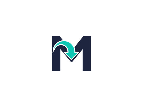 M Logo Vector Art, Icons, and Graphics for Free Download,Letter m logo icon with hand design symbol Vector Image,Letter M Logo Monogram Design Negative Space Double M by PANTER.