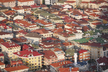 Obraz premium high angle view of residences buildings in Istanbul city
