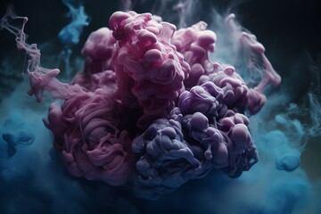 thick colorful smoke background