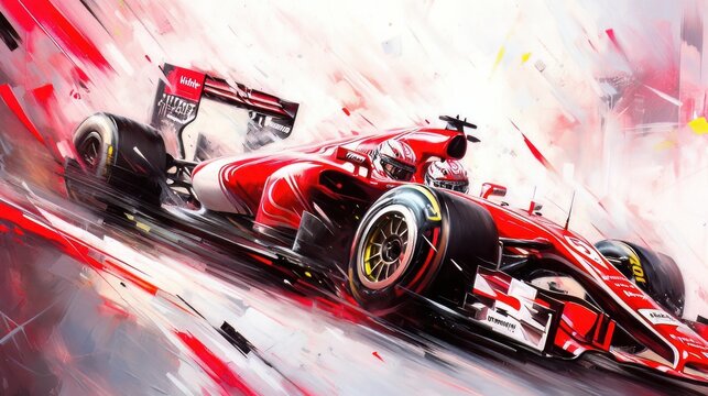 Indy Car Racing. Generative AI