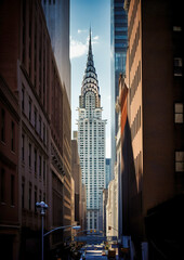 Chrysler Building NYC: Breathtaking Architectural Marvel - generative ai - obrazy, fototapety, plakaty
