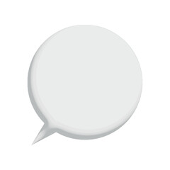 Chat box on white background