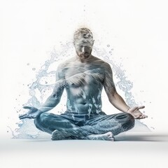 Surfing and meditation. Generative AI