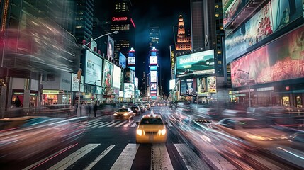 Fototapeta premium Times Square - Bright lights, big city
