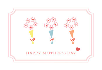 Happy Mother's day!  Floral greeting cards. 
Vector illustration for background, card, invitation, banner, social media post, poster, mobile apps, advertising. 
