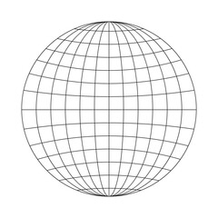 Globe icon. Earth planet sphere sign. Symbol of global social problems, people connecting, travelling, all around world delivery. Vector graphic illustration