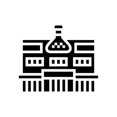 chemist shop glyph icon vector illustration