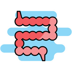 Small Intestine icon. Suitable for Web Page, Mobile App, UI, UX and GUI design