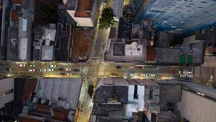 Fototapeta premium Paisagem Urbana Metrópole Cidade São Paulo Capital Centro Prédios Engenharia Arquitetura Janelas Céu Por do Sol Urbanismo Largo Arouche Praça República Ruas Avenidas Campos Elíseos Vila Buarque Drone
