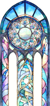 Stained Glass Window Watercolor