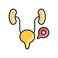 Prostate icon. Suitable for Web Page, Mobile App, UI, UX and GUI design