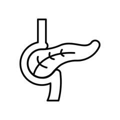 Pancreas icon. Suitable for Web Page, Mobile App, UI, UX and GUI design