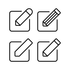 Edit icon vector illustration. edit document sign and symbol. edit text icon. pencil. sign up