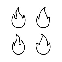 Fire icon vector illustration. fire sign and symbol