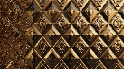Golden metal background or texture.generative ai