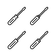 Screwdriver icon vector illustration. tools sign and symbol
