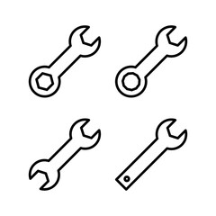 Wrench icon vector illustration. repair icon. tools sign and symbol