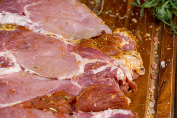 Sliced and pickled with spices and salt