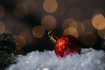 red christmas balls
