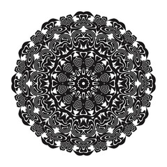 Flower Mandala vector illustration. Oriental pattern, vintage decorative elements. Islam, Arabic, Indian, moroccan, turkish ottoman motifs Coloring page.