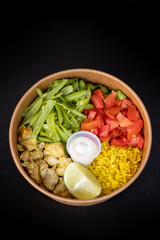 salad with vegetables