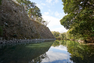 Fototapeta premium 伊賀上野城高石垣