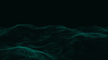 abstract blue background with waves