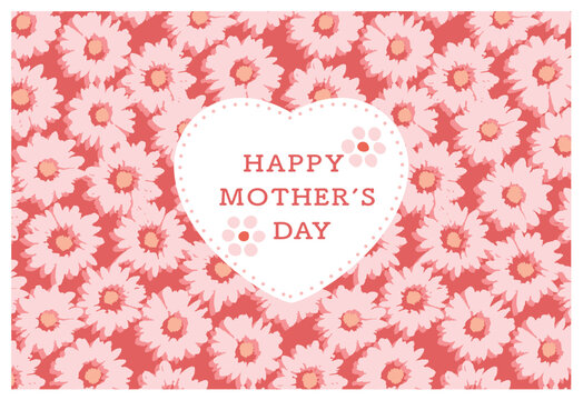 Happy Mother's day!  Floral greeting cards. Vector illustration for background, card, invitation, banner, social media post, poster, mobile apps, advertising.