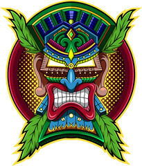 Tiki mask esport mascot