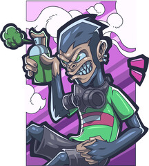 Monkey esport mascot