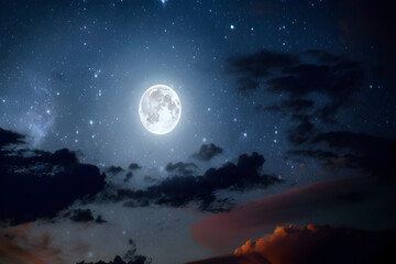 Fototapeta na wymiar Enchanting Mystical Moon Scenes | High-Quality Lunar Images for Your Creative Design Projects