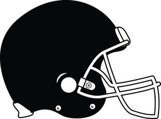 Football helmet sport vector illustration.