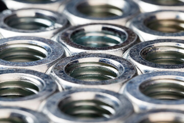 steel metal nuts for construction and installation work