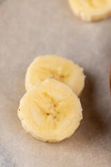 peeled, sliced ripe yellow banana