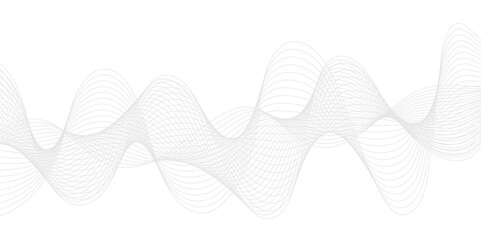 Abstract whtie wave lines pattern background. Wavy white and grey lines background. Abstract smooth element swoosh speed wave modern stream transparent background.