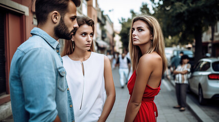 Obraz premium couples and relationships, generative AI