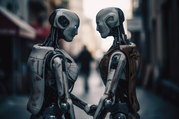 Fototapeta premium Advanced humanoid robotics and the future of artificial intelligence