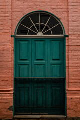Ouro Preto, Minas Gerais, Brazil - May, 10th, 2023 - Old door of historycal houses in Ouro Preto.