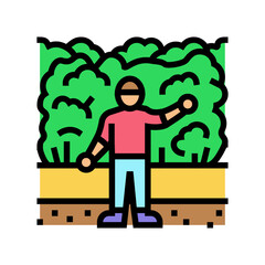 park child fun color icon vector illustration