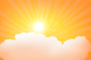 sun and clouds ray graphic tool