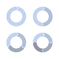 circle arrows isolated. Rotate arrow and spinning loading symbol. Circular rotation loading elements, redo process. Vector illustration.