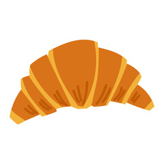 シンプルなクロワッサンのイラスト