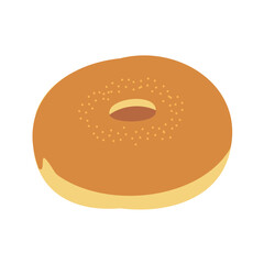 シンプルなベーグルのイラスト