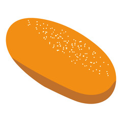 シンプルな揚げパンのイラスト
