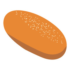 シンプルな揚げパンのイラスト
